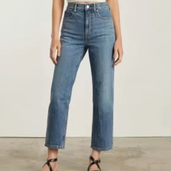 Everlane High Rise The Way High Straight Leg Jeans Blue 32 / 14 - Picture 1 of 7